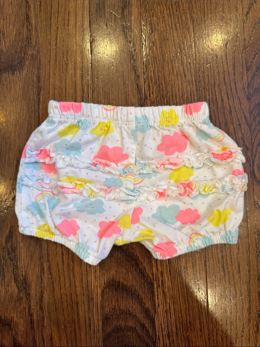 Baby Girl 3M Clothes Set- 6 items including 3 onesies, 2 rompers, 1 shorts